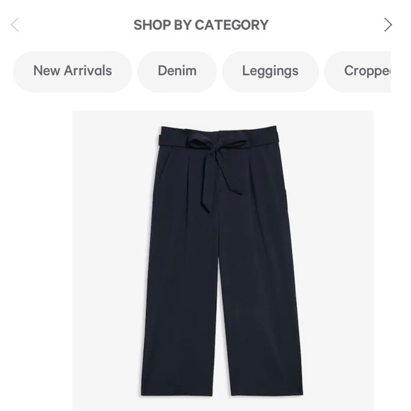 Joe Fresh Black Palazzo/Wide Leg Crop Pants - Picture 9 of 9